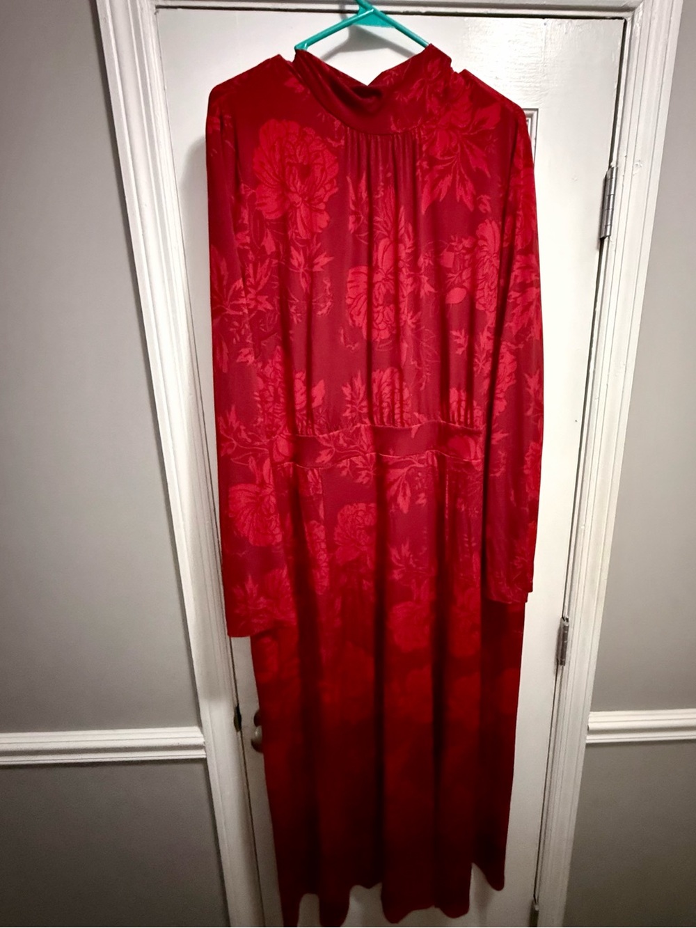 Lane Bryant Red Floral Maxi Dress